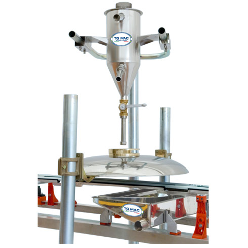 Applicatore a campana ideale per la stesura di un velo uniforme di engobbio, smalto e cristalline ad alta densità.